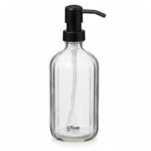 Dispensador de jabón de cristal 450 ml - Transparente