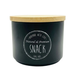 Tarro cocina snack negro