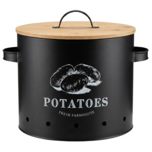 Tarro cocina patatas negro