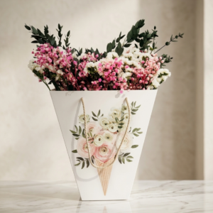 Arreglo Floral "Dulce Primavera" en Bolsa Ilustrada